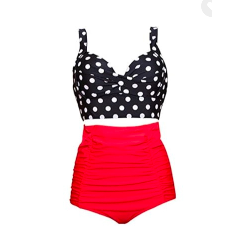 Unirose Retro Polka Dot Bikini